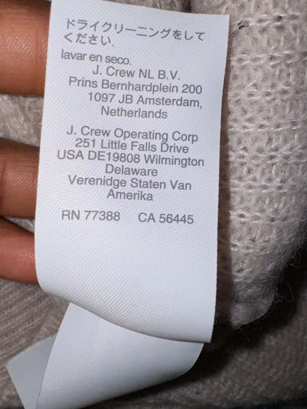 J. Crew cropped neck